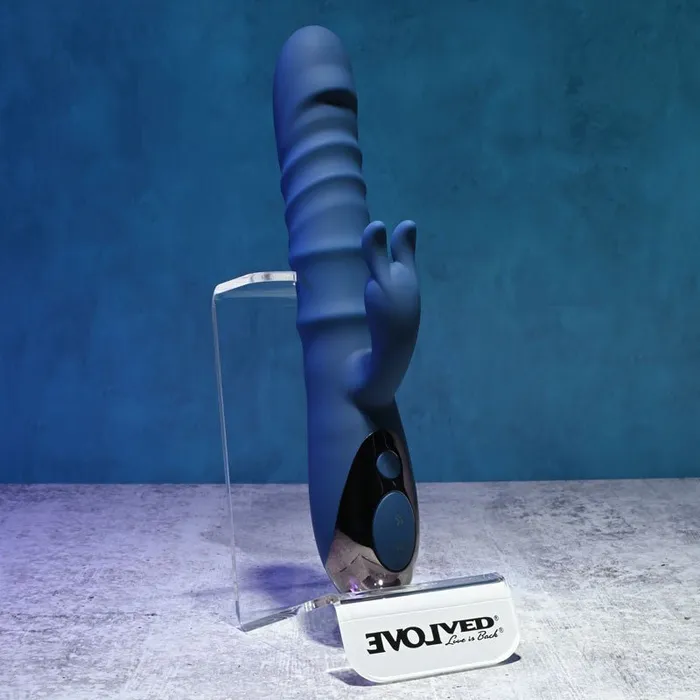 Evolved The Ringer Blue 238 cm USB Rechargeable Rabbit Vibrator Evolved Vibrators Evolved The Ringer Blue 238 cm USB Rechargeable Rabbit Vibrator Evolved Vibrators