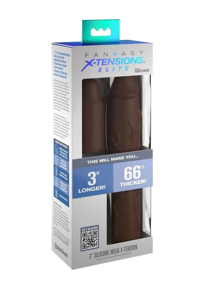 Fantasy XTensions Male Sex Toys Fantasy XTensions Elite Silicone 9in Sleeve with 3in Plug