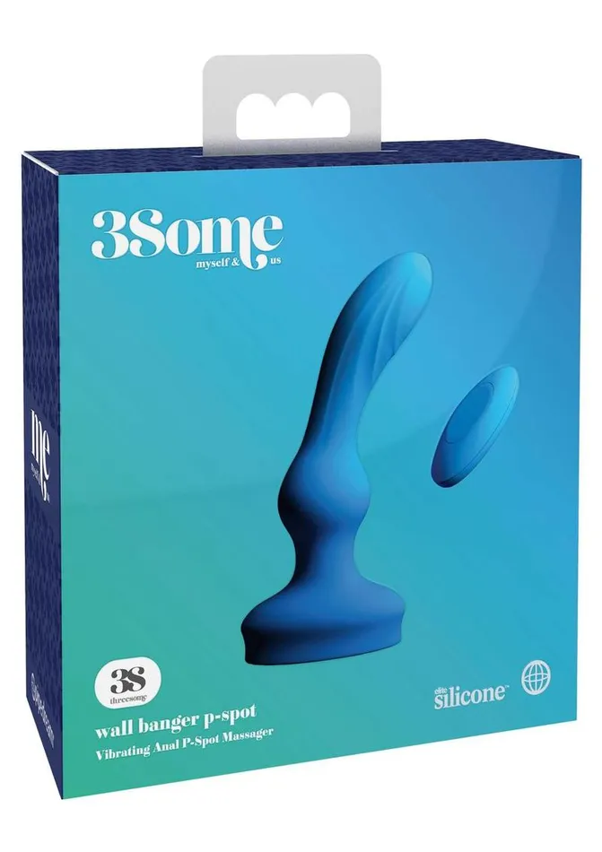 Female Sex Toys 3some 3Some Wall Banger Silicone Rechargeable Remote Control PSpot Anal Vibrator