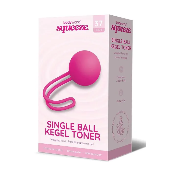 Female Sex Toys Bodywand Bodywand Squeeze Single Ball Kegel Toner Pink Kegel Ball 37 grams Female Sex Toys Bodywand Bodywand Squeeze Single Ball Kegel Toner Pink Kegel Ball 37 grams