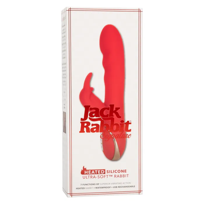 Female Sex Toys California Exotic Jack Rabbit Signature Heated Silicone UltraSoft Rabbit
