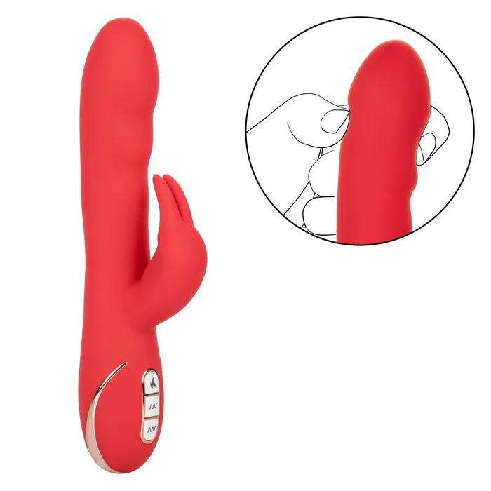 Female Sex Toys California Exotic Jack Rabbit Signature Heated Silicone UltraSoft Rabbit