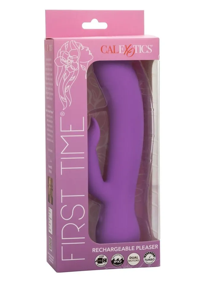 Female Sex Toys First Time First Time Silicone Rechargeable Pleaser Dual Vibrator