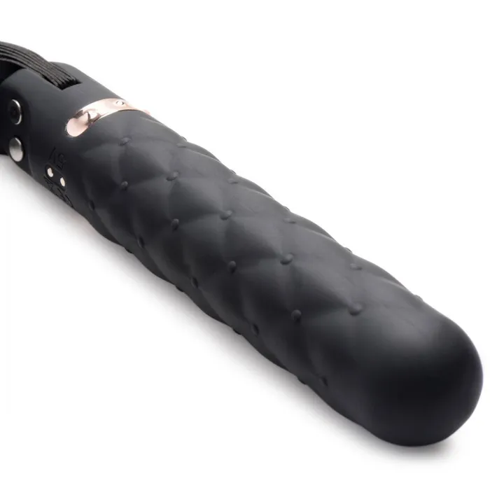 Female Sex Toys Lime Prometheus VibraLasher 9X Vibrating Silicone Dildo Flogger