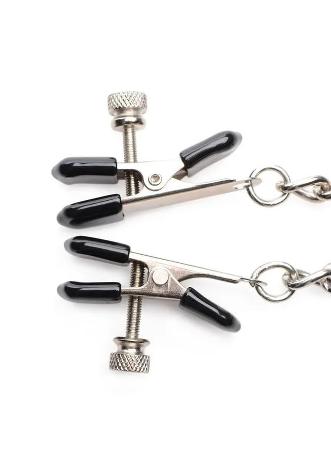 Female Sex Toys Master Series Master Series Titty Taunter Nipple Clamps with Weighted Bead
