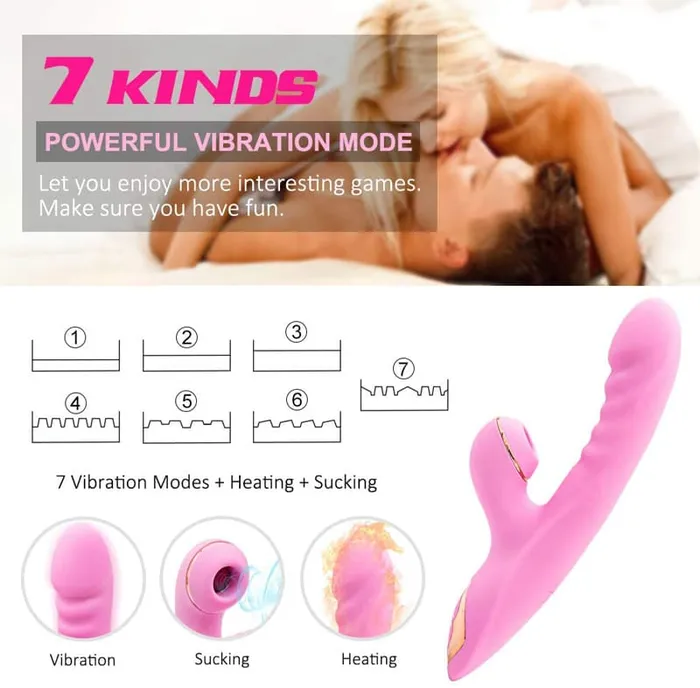 Female Sex Toys Onion Toy Smart Heating Vibrating Dildo with Clitral Sucking Stimulator Female Sex Toys Onion Toy Smart Heating Vibrating Dildo with Clitral Sucking Stimulator
