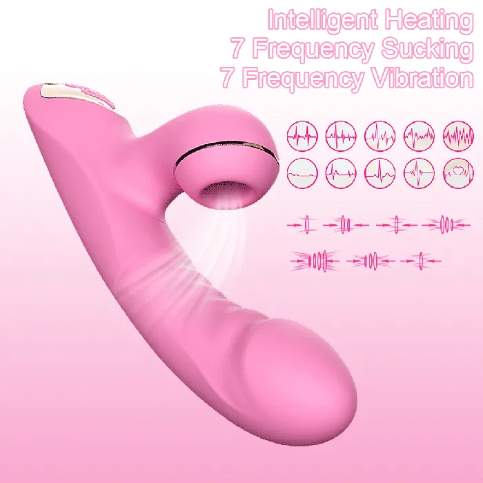 Female Sex Toys Onion Toy Smart Heating Vibrating Dildo with Clitral Sucking Stimulator Female Sex Toys Onion Toy Smart Heating Vibrating Dildo with Clitral Sucking Stimulator
