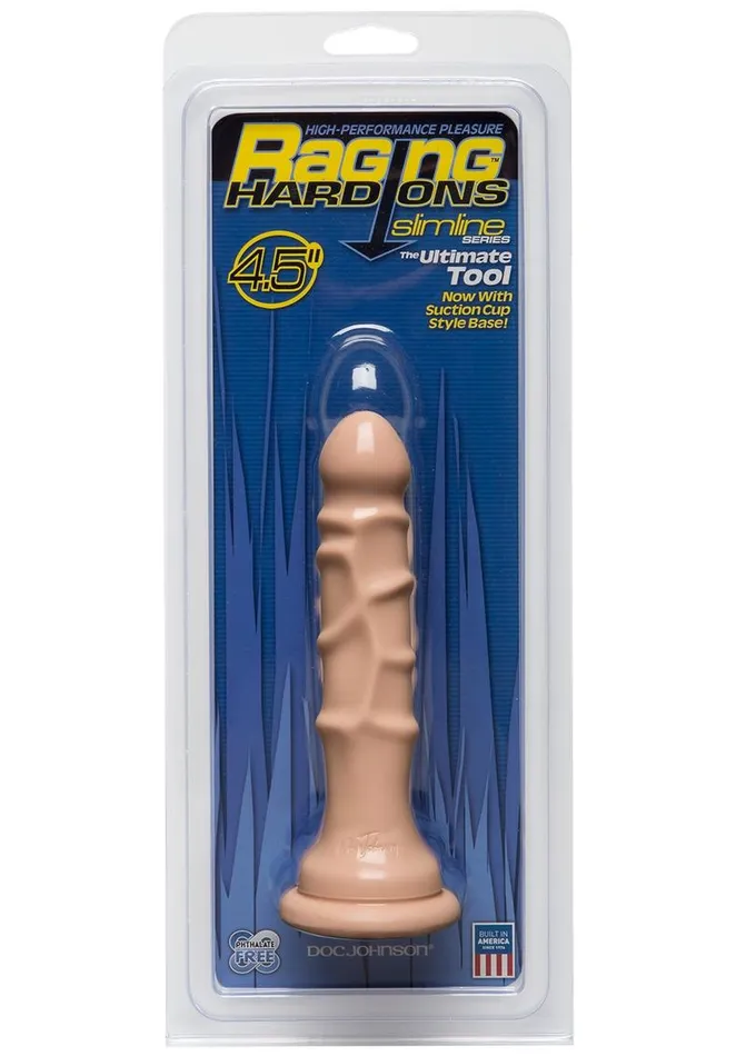 Female Sex Toys Raging HardOns Slimline Series The Ultimate Tool Dildo with Suction Cup Doc Johnson