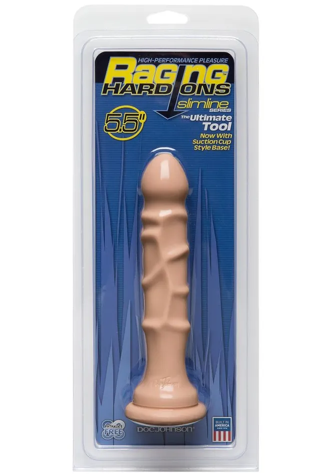 Female Sex Toys Raging HardOns Slimline Series The Ultimate Tool Dildo with Suction Cup Doc Johnson