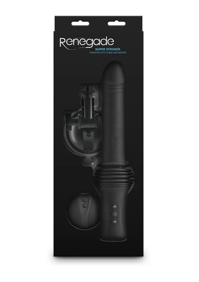 Female Sex Toys Renegade Renegade Super Stroker Rechargeable Silicone Thrusting Vibrator with Suction Cup