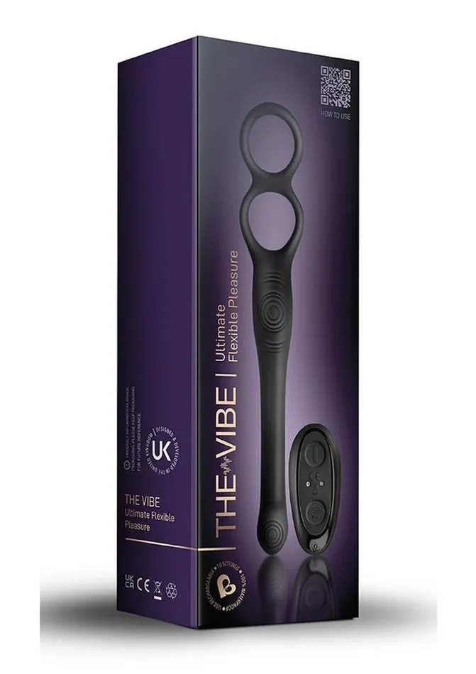 Female Sex Toys Rocks Off TheVibe Silicone Rechargeable Anal Stimulator with Remote Control