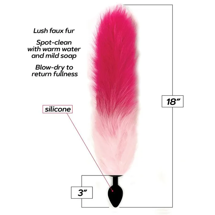 Foxy Fox Tail Silicone Butt Plug Pink Gradient 46 cm Tail Icon Brands Anal Foxy Fox Tail Silicone Butt Plug Pink Gradient 46 cm Tail Icon Brands Anal