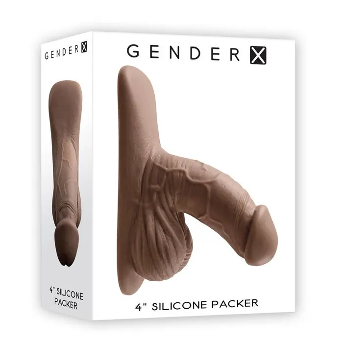 Gender X 4 SILICONE PACKER DARK Brown 10 cm Packer Gender X Anal