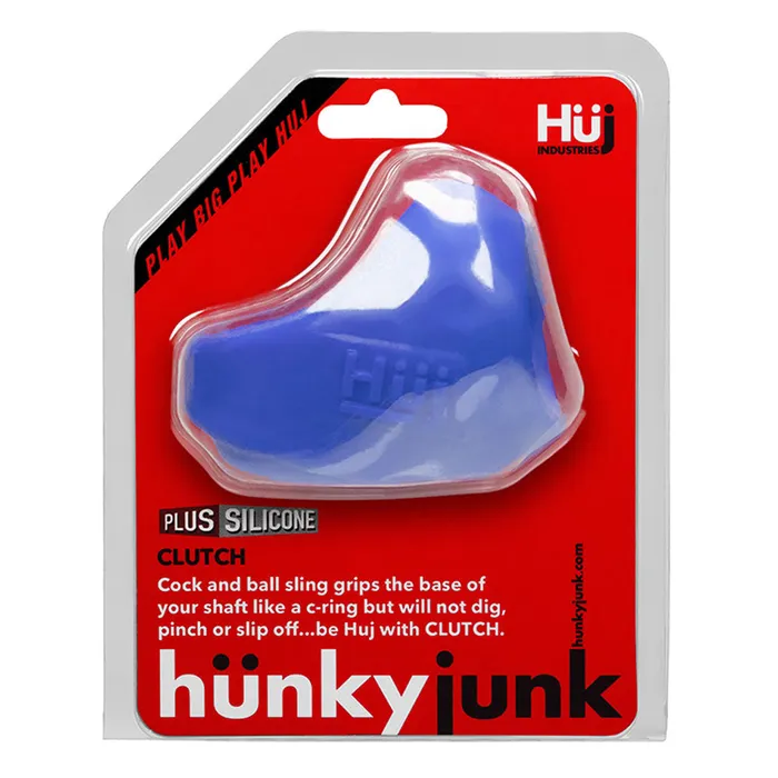Hunkyjunk Clutch Cock Ball Sling Cobalt Ox Balls Male Sex Toys