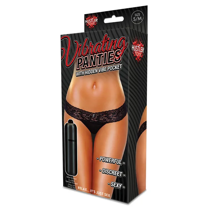 Hustler Vib Lace Thong Black ML Hustler Anal