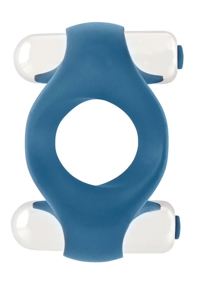 Infinity Double Vibrating Cockring Blue Shots Mjuze Vibrators