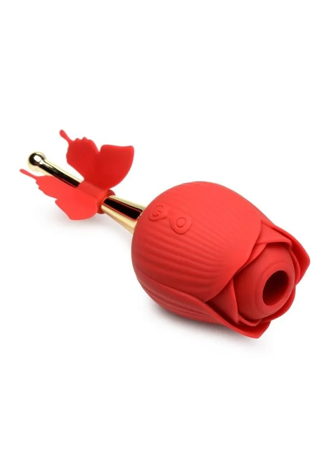 Inmi Bloomgasm Flutter Rose Rechargeable Silicone Sucking Rose with Butterfly Teaser Bloomgasm Female Sex Toys Inmi Bloomgasm Flutter Rose Rechargeable Silicone Sucking Rose with Butterfly Teaser Bloomgasm Female Sex Toys