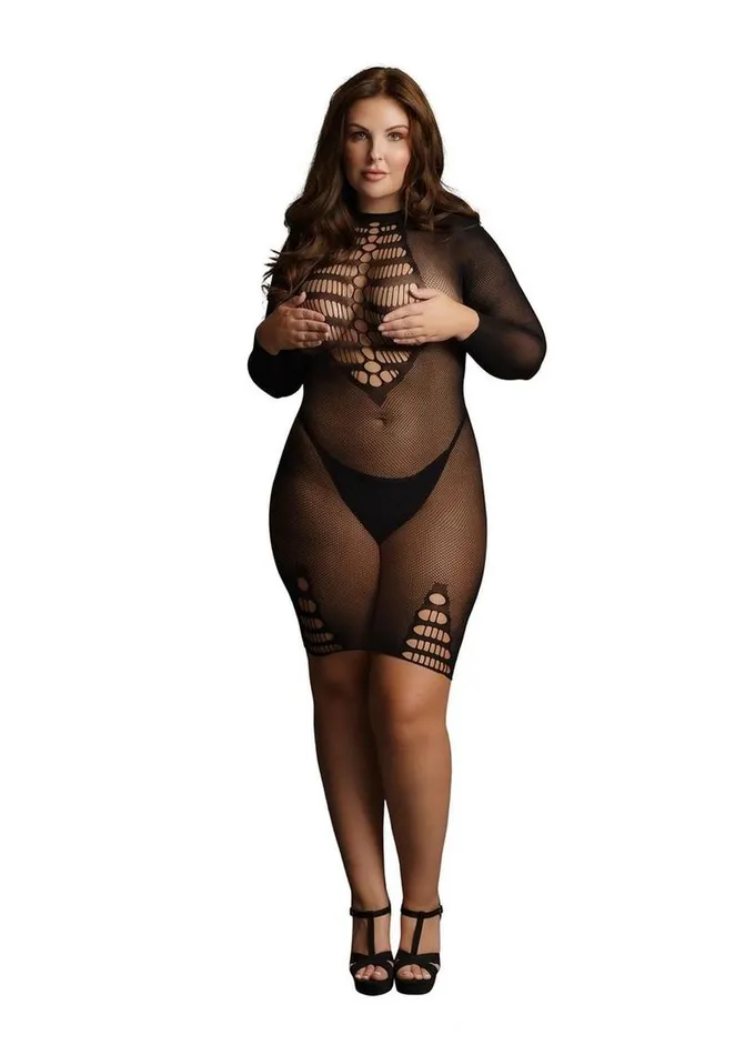 Le Desir Le Desir Long Sleeve Fishnet Dress Male Sex Toys