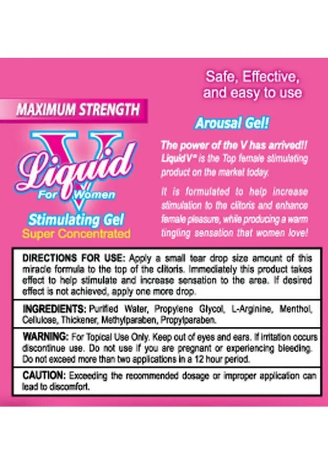 Liquid V Famle Stimulating Gel Liquid V Enhancers Liquid V Famle Stimulating Gel Liquid V Enhancers