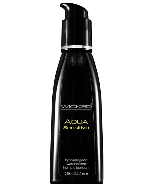 Lubricants Wicked Sensual Care Wicked Sensual Care Hypoallergenic Aqua Sensitive Water Based Lubricant 8 oz Unscented Lubricants Wicked Sensual Care Wicked Sensual Care Hypoallergenic Aqua Sensitive Water Based Lubricant 8 oz Unscented