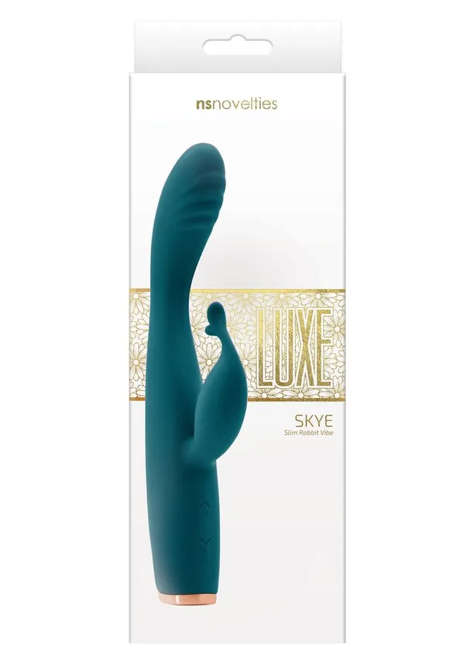 Luxe Female Sex Toys Luxe Skye Silicone Rechargeable Slim Rabbit Vibrator