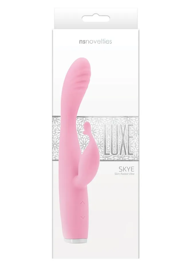 Luxe Female Sex Toys Luxe Skye Silicone Rechargeable Slim Rabbit Vibrator