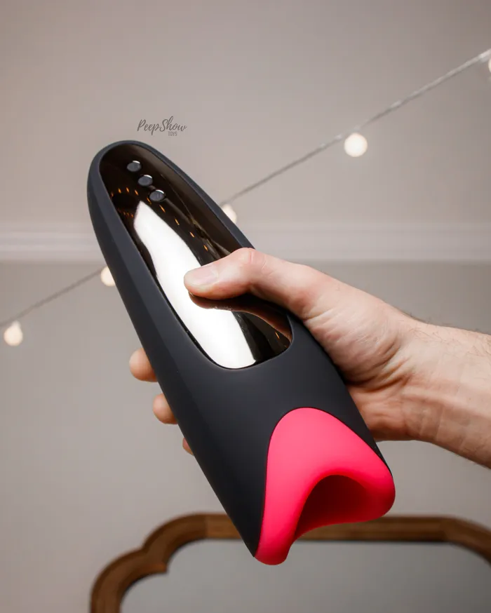 Maia Male Sex Toys Maia Piper Vibrating SelfHeating Silicone Masturbation Sleeve with Suction