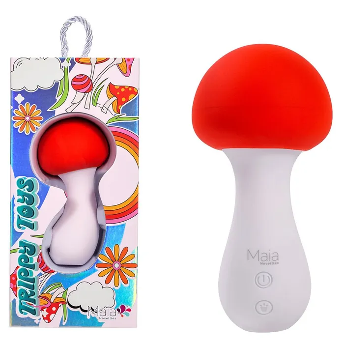 Maia Toys Vibrators Maia SHROOMIE RedWhite 115 cm Rechargeable Mushroom Shaped Vibrator Maia Toys Vibrators Maia SHROOMIE RedWhite 115 cm Rechargeable Mushroom Shaped Vibrator