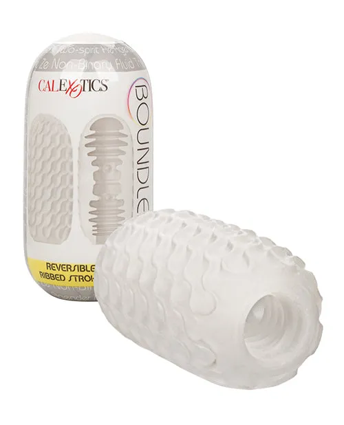 Male Sex Toys Boundless Reversible Ribbed Stroker White California Exotic Novelties Male Sex Toys Boundless Reversible Ribbed Stroker White California Exotic Novelties