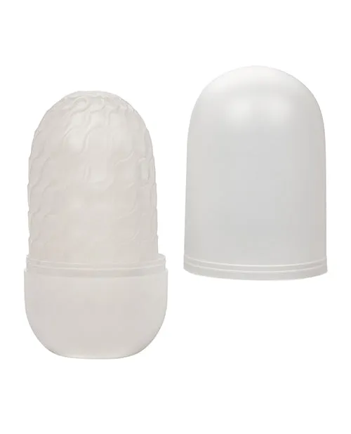 Male Sex Toys Boundless Reversible Ribbed Stroker White California Exotic Novelties