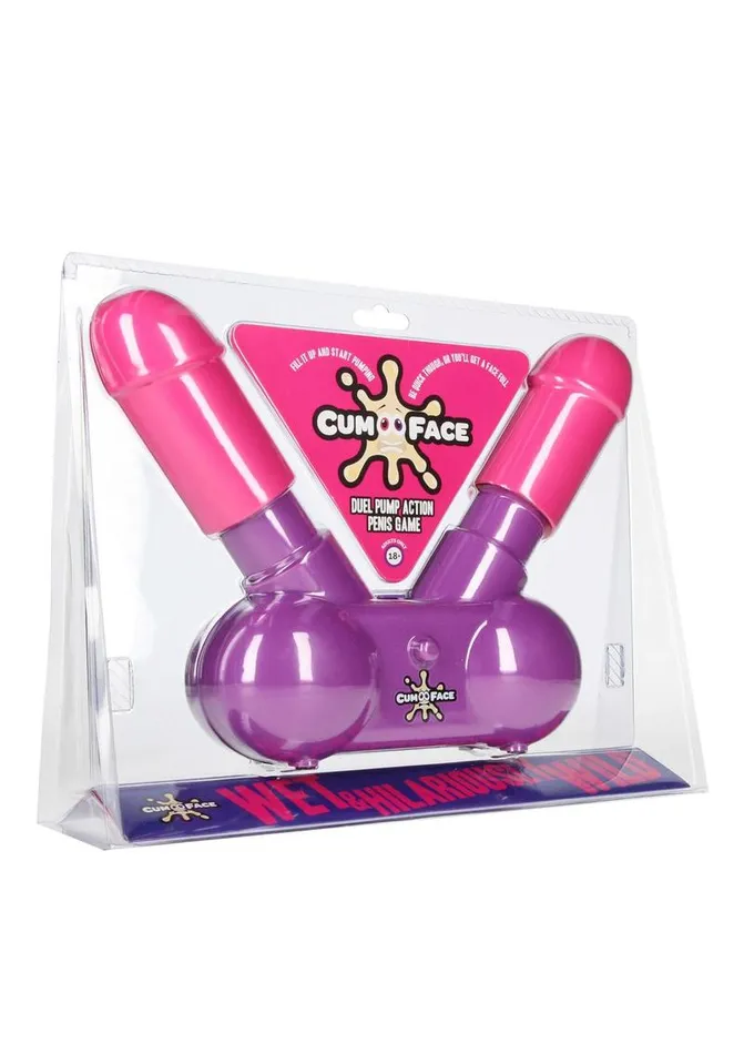 Male Sex Toys Cum Face Duel Pump Action Penis Game Play Wiv Me