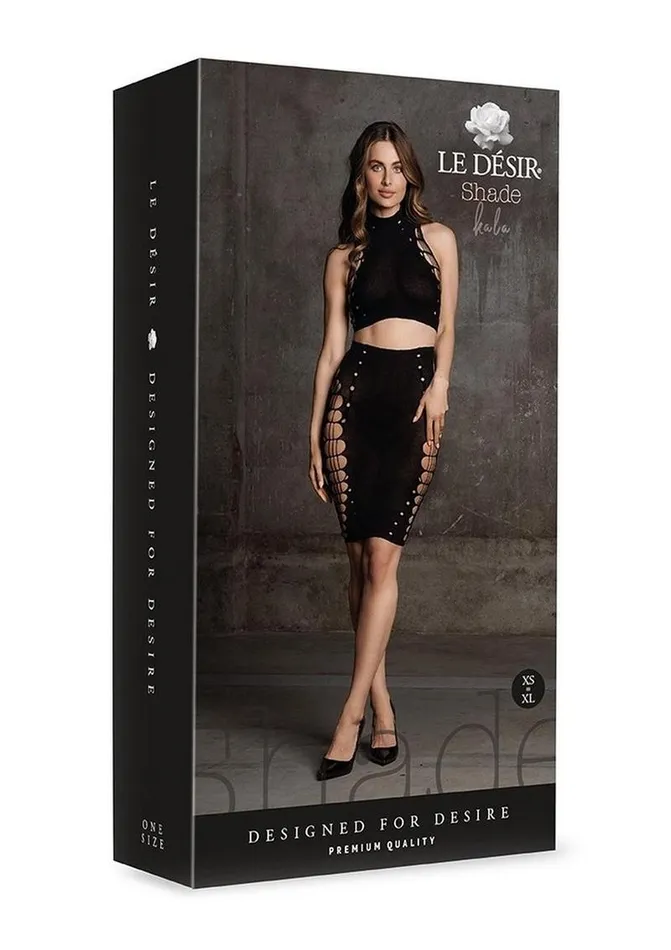 Male Sex Toys Le Desir Le Desir Shade Kala Xxxvii Two Piece with Turtleneck Crop Top and Skirt
