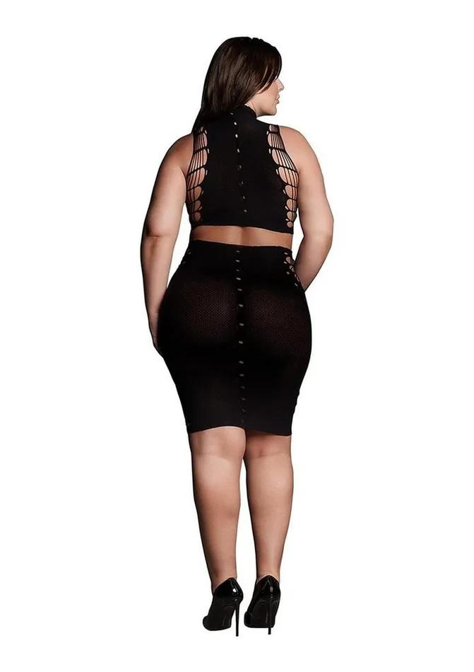 Male Sex Toys Le Desir Le Desir Shade Kala Xxxvii Two Piece with Turtleneck Crop Top and Skirt
