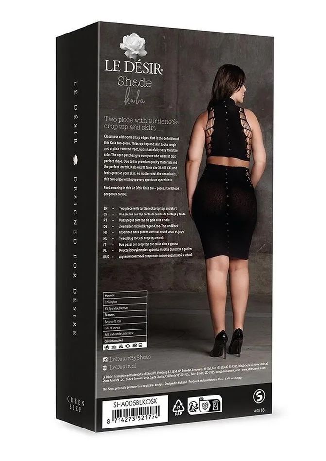 Male Sex Toys Le Desir Le Desir Shade Kala Xxxvii Two Piece with Turtleneck Crop Top and Skirt