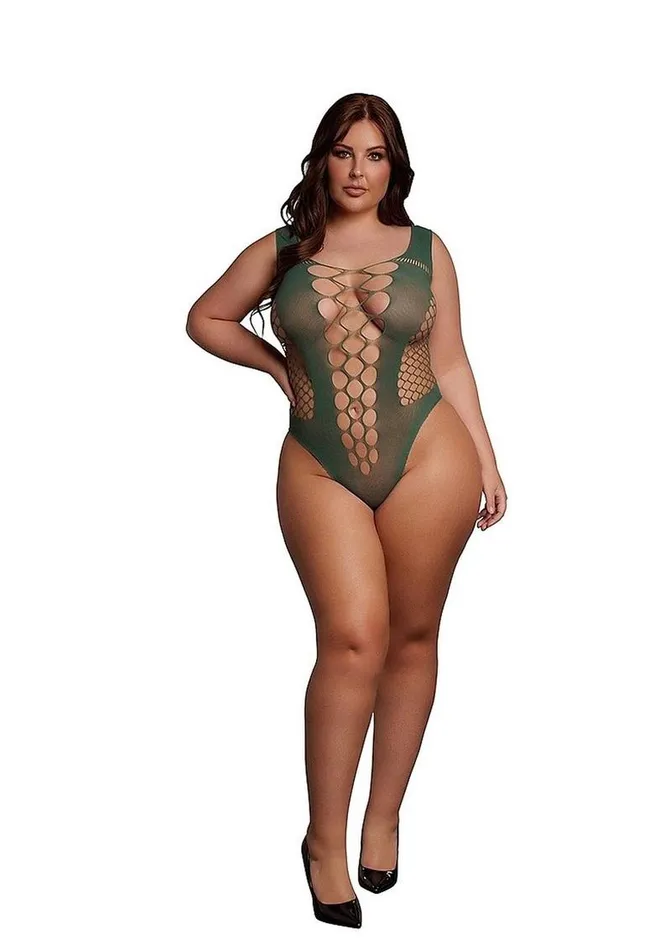 Male Sex Toys Le Desir VNeck Teddy with Opaque Panels Le Desir