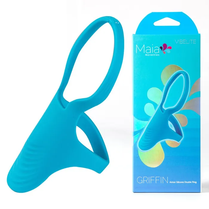 Male Sex Toys Maia GRIFFIN Blue Silicone Cock Ring Maia Toys