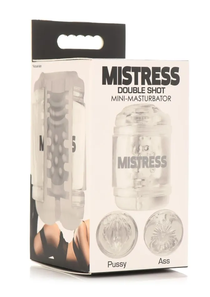 Male Sex Toys Mistress Mistress Double Shot Pussy and Ass Stroker
