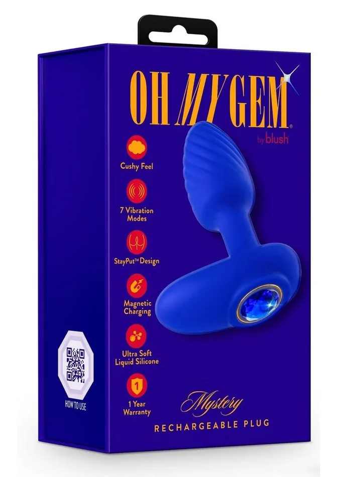 Male Sex Toys Oh My Gem Oh My Gem Mystery Rechargeable Silicone Anal Plug