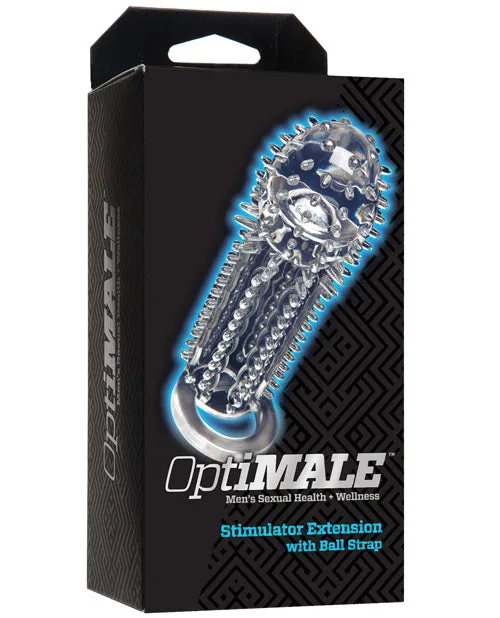 Male Sex Toys OptiMale Stimulator Extension Clear Doc Johnson