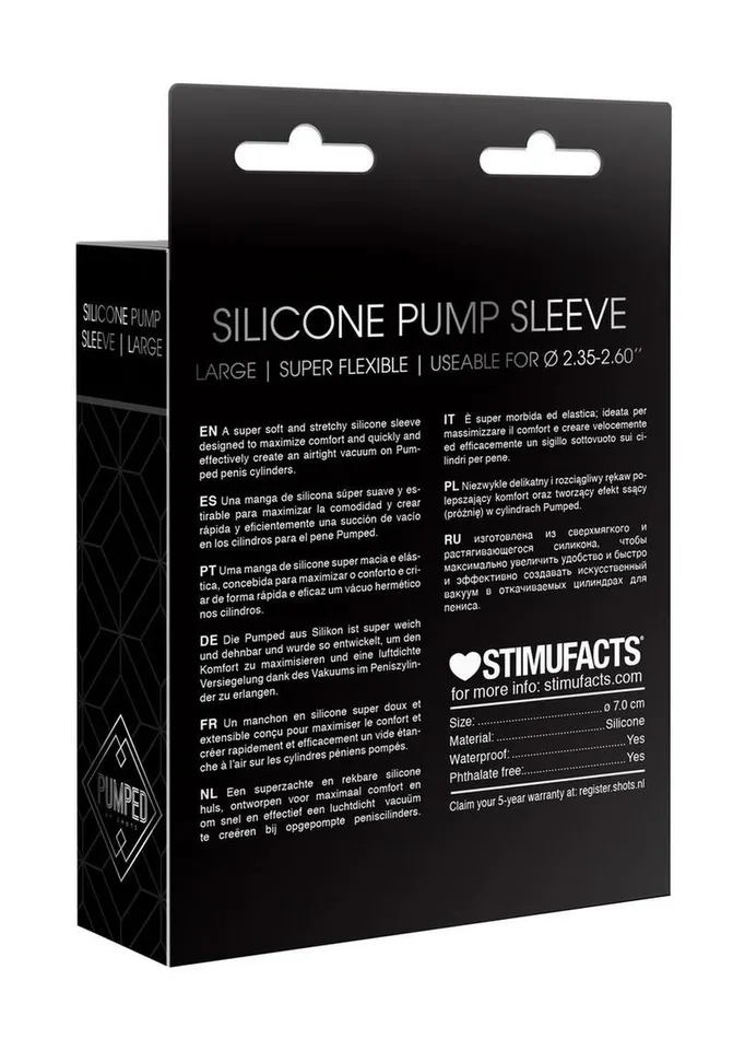 Male Sex Toys Pumped Pumped Silicone Pump Sleeve