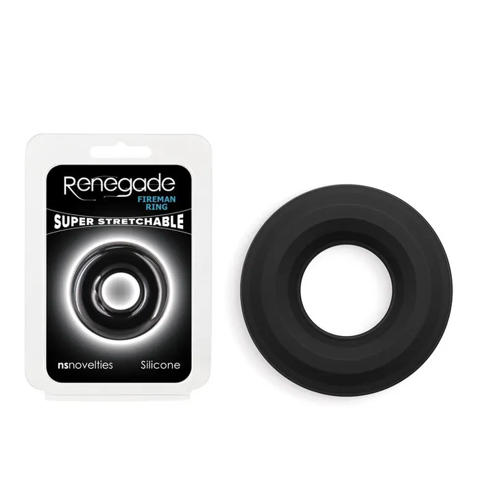 Male Sex Toys Renegade Fireman Ring Black Small Cock Ring NS Novelties