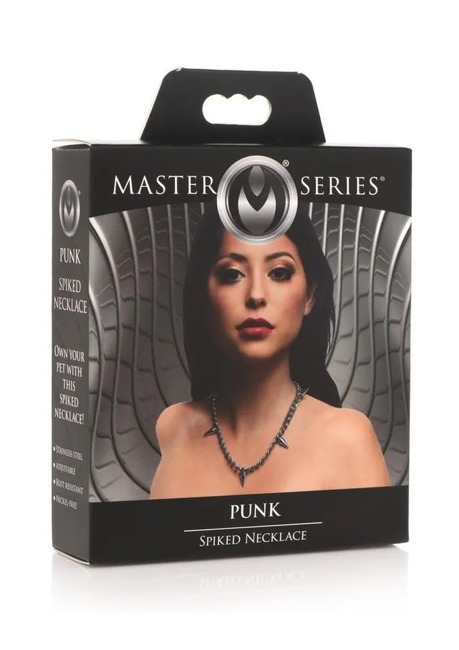 Master Series Male Sex Toys Master Series Punk Spiked Necklace