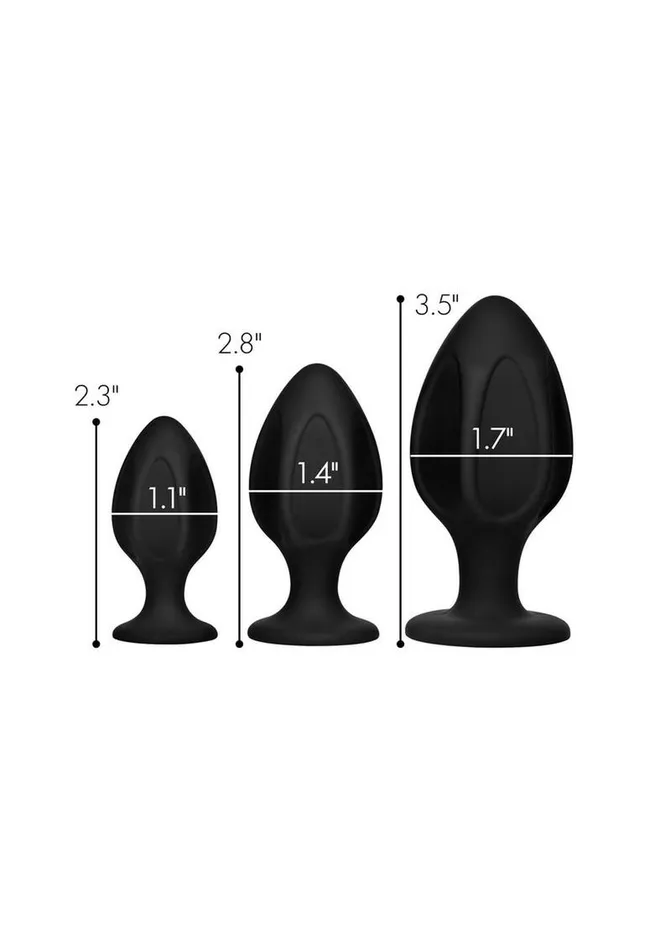 Master Series Male Sex Toys Master Series Triple Juicers Silicone Anal Trainer