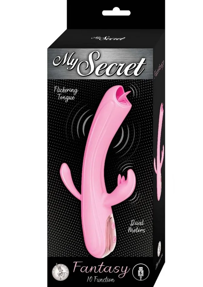 My Secret Fantasy Rechargeable Silicone Flickering Tongue Vibrator My Secret Female Sex Toys