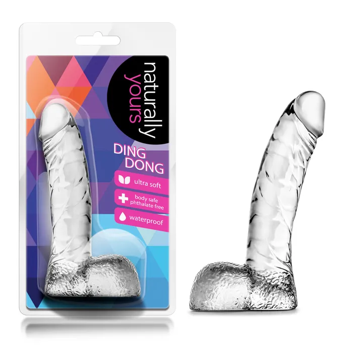 Naturally Yours Ding Dong Clear Blush Novelties Dildos