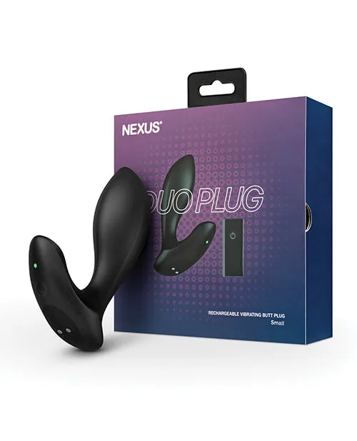 Nexus Duo Vibrating Butt Plug Black Libertybelle Marketing Anal