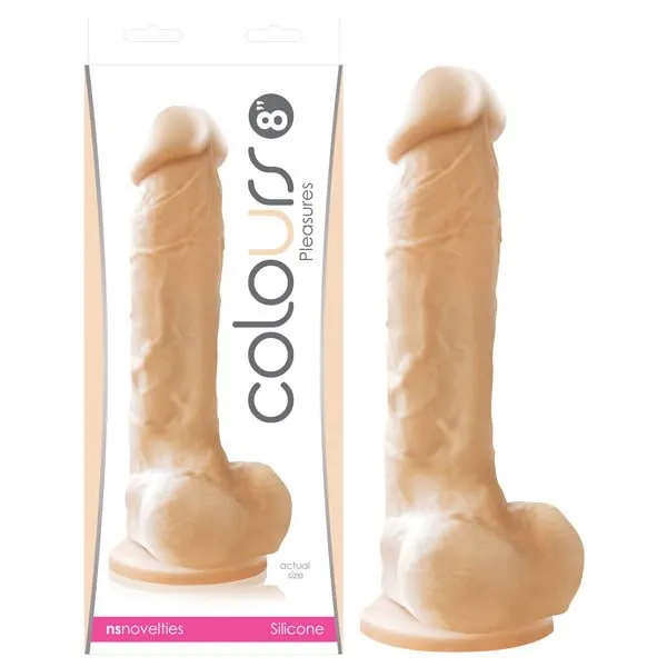 NS Novelties Dildos Colours Pleasures Flesh 203 cm 8 Dong