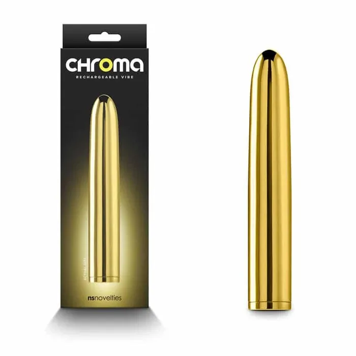 NS Novelties Vibrators Chroma Gold Gold 17 cm USB Rechargeable Vibrator