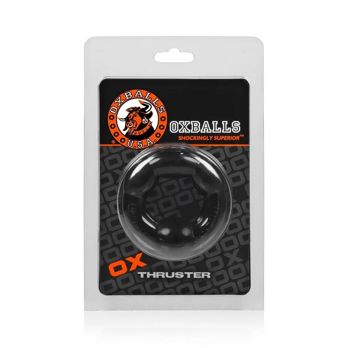 Ox Balls Oxballs Thruster Cockring Black Anal