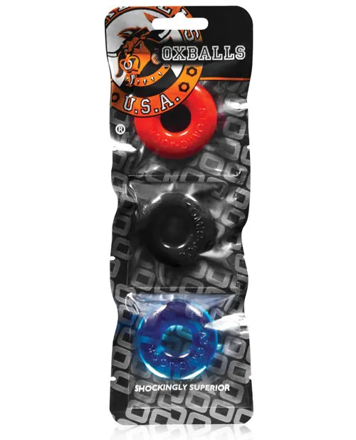 Oxballs Ringer Donut 1 Pack Of 3 Blue Ox Designs LLCDba Oxballs Male Sex Toys